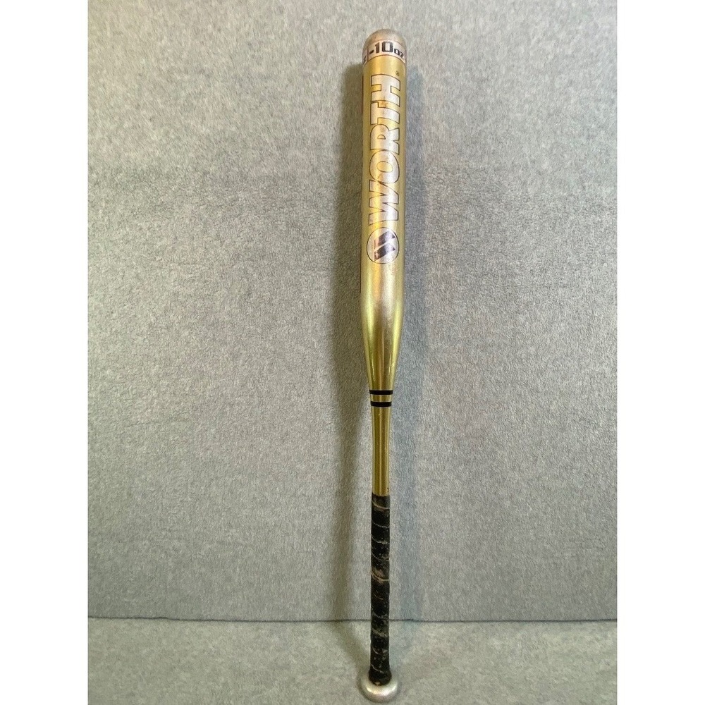 Worth Michele Smith Powercell Softball Bat 34/24 Gold Alloy SBAB Fastpitch EUC
